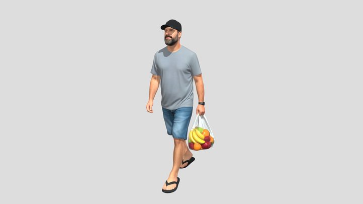 Casual Grocery Run – Kostenloses 3D-Modell STL