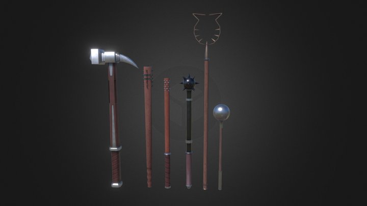 Medieval Weapons 3D Model