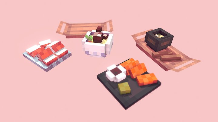 Monsei Food 3D Model