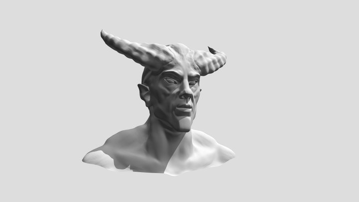 THE HUMAN BUFFALO 3D Model