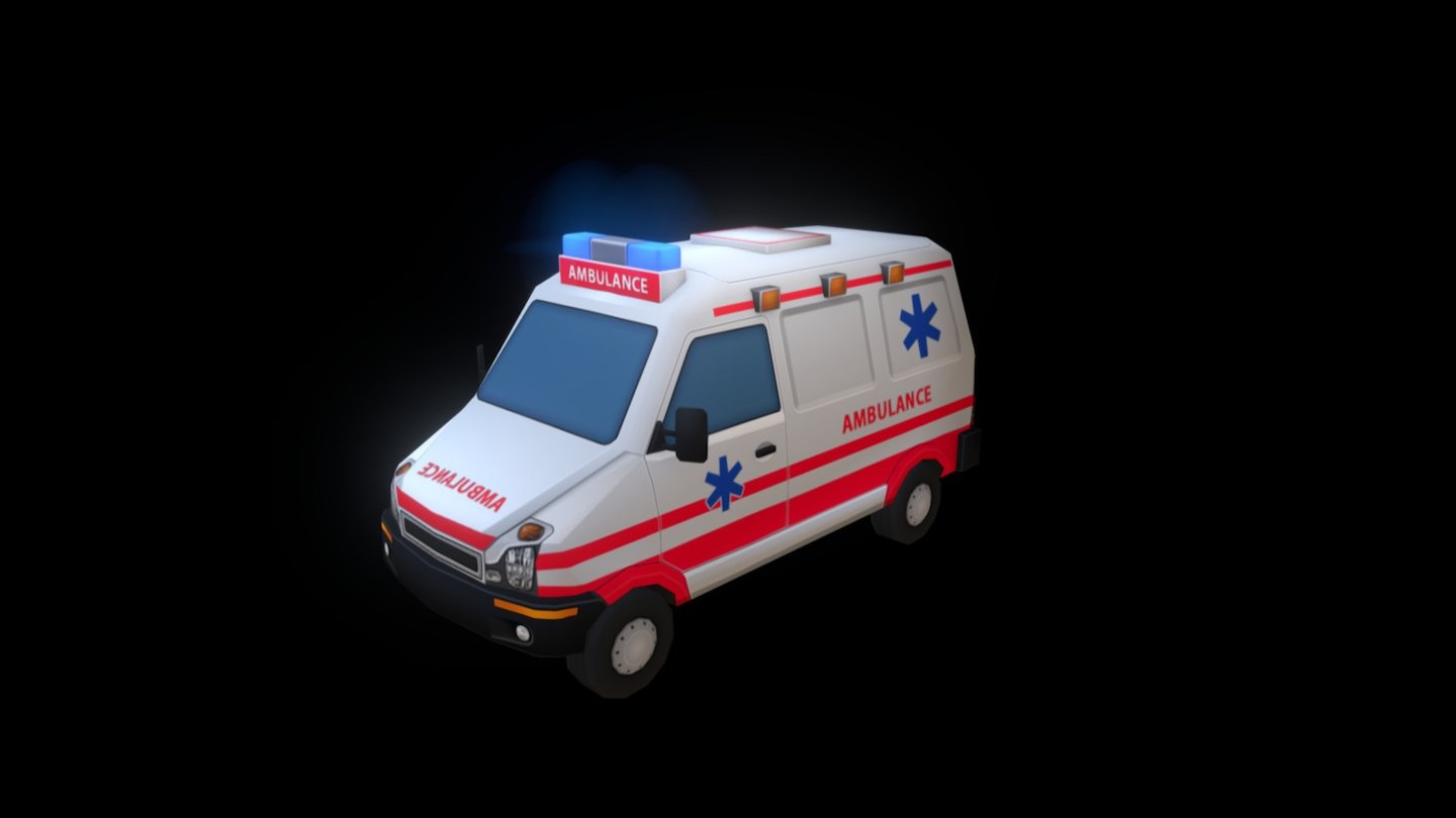 Ambulance - 3D Model By Art V (@artv) [b920c7c] - Sketchfab