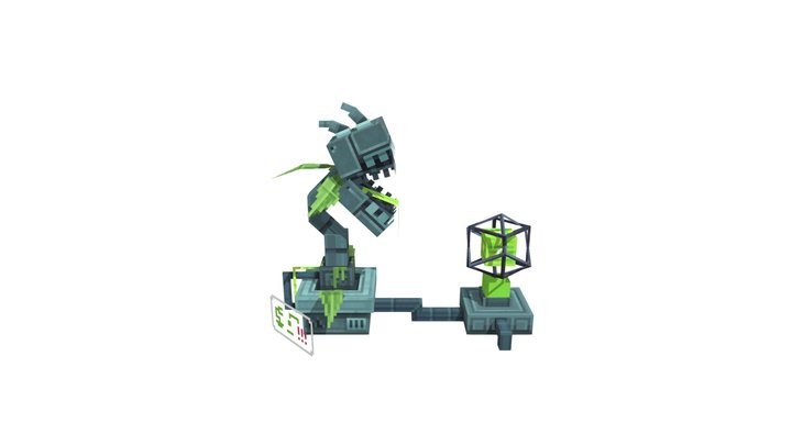 Technological Carnivorous Plant (trap) 3D Model