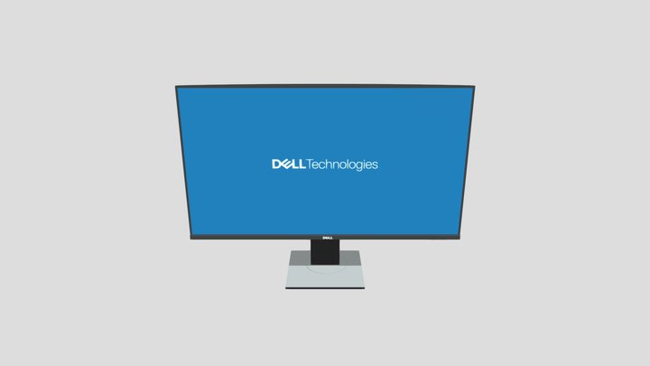 Dell Monitor Final 3D Model