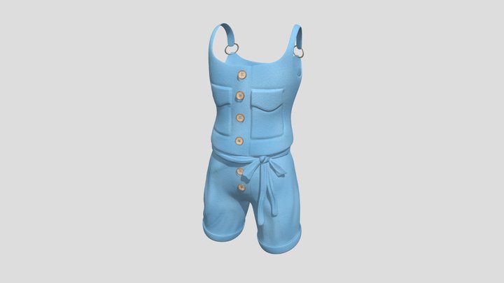 Blue Romper 3D Model