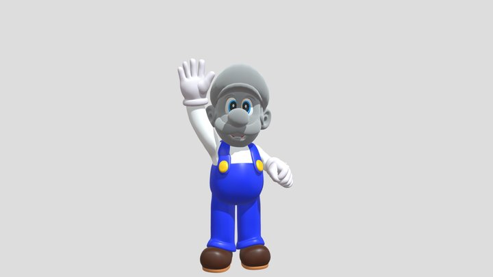 Luigi Boof Rueven Marioket Nugget Dorf 3D Model