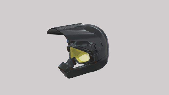 Dirtbike helmet 3D Model