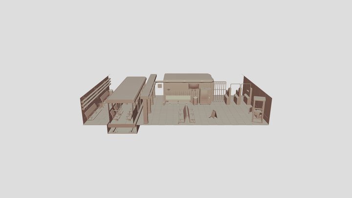 CT6122 - Subway Scene 3D Model