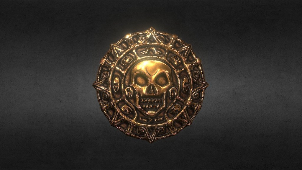 Cursed Aztec Coins from Pirate of the Caribbean 3D model by