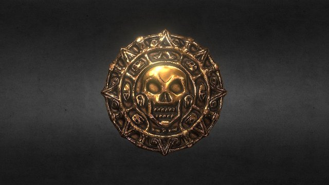 Cursed Aztec Coins from Pirate of the Caribbean 3D Model