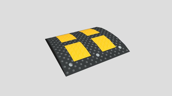 Speedbump Лежачий Полицейский 3D Model