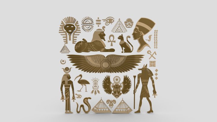 Egyptian Symbols - 052 3D Model