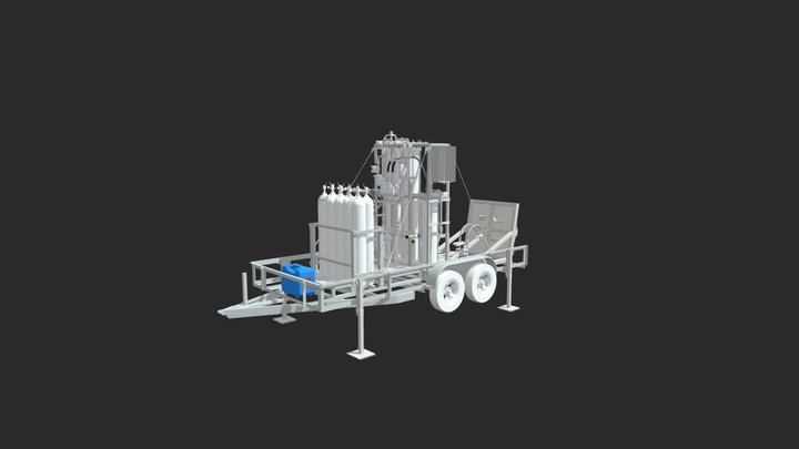 Liquid Rocketry Lab Engine Test Stand 3D Model
