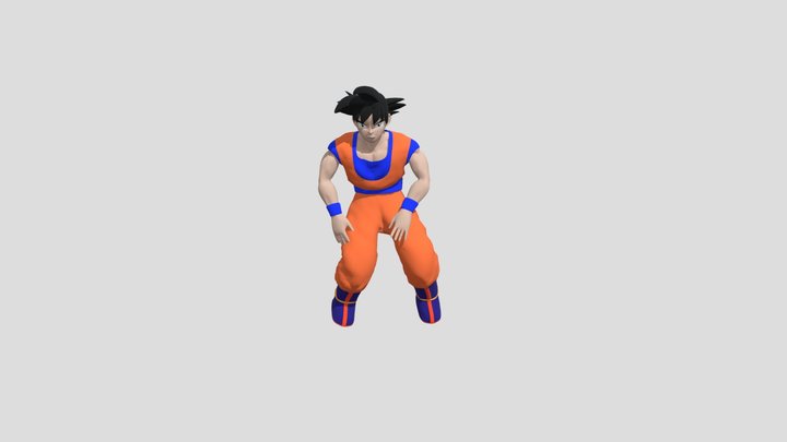 Goku Hip hop dance 3D Model