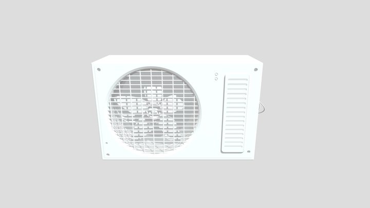Air Conditioner High Poly 3D Model