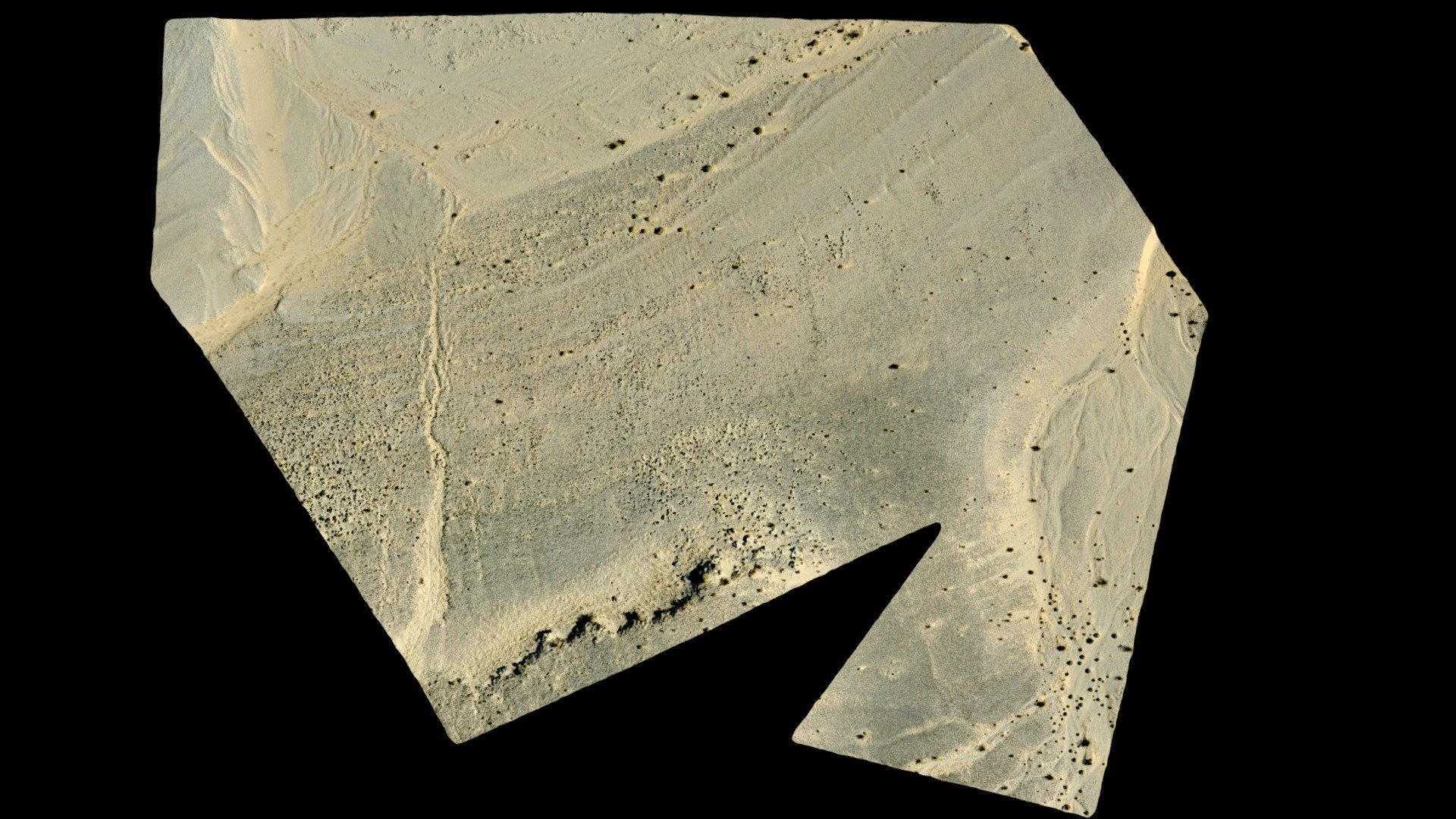 Ancient Lake Mojave Shorelines (3D Mesh)