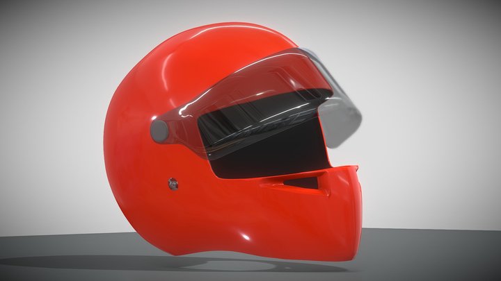Racing helmet 3D Model