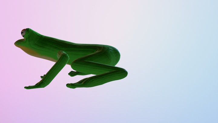 frog try to do 3D Model