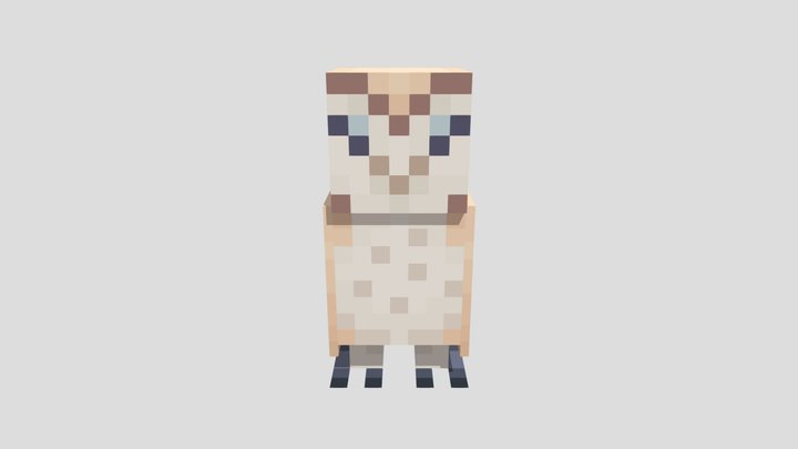 Minecraft Owl 3D Model
