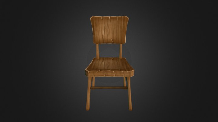 Wooden chair 3D Model