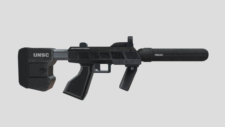 M7S Caseless SMG (Halo 3 ODST) Misriah Armory 3D Model