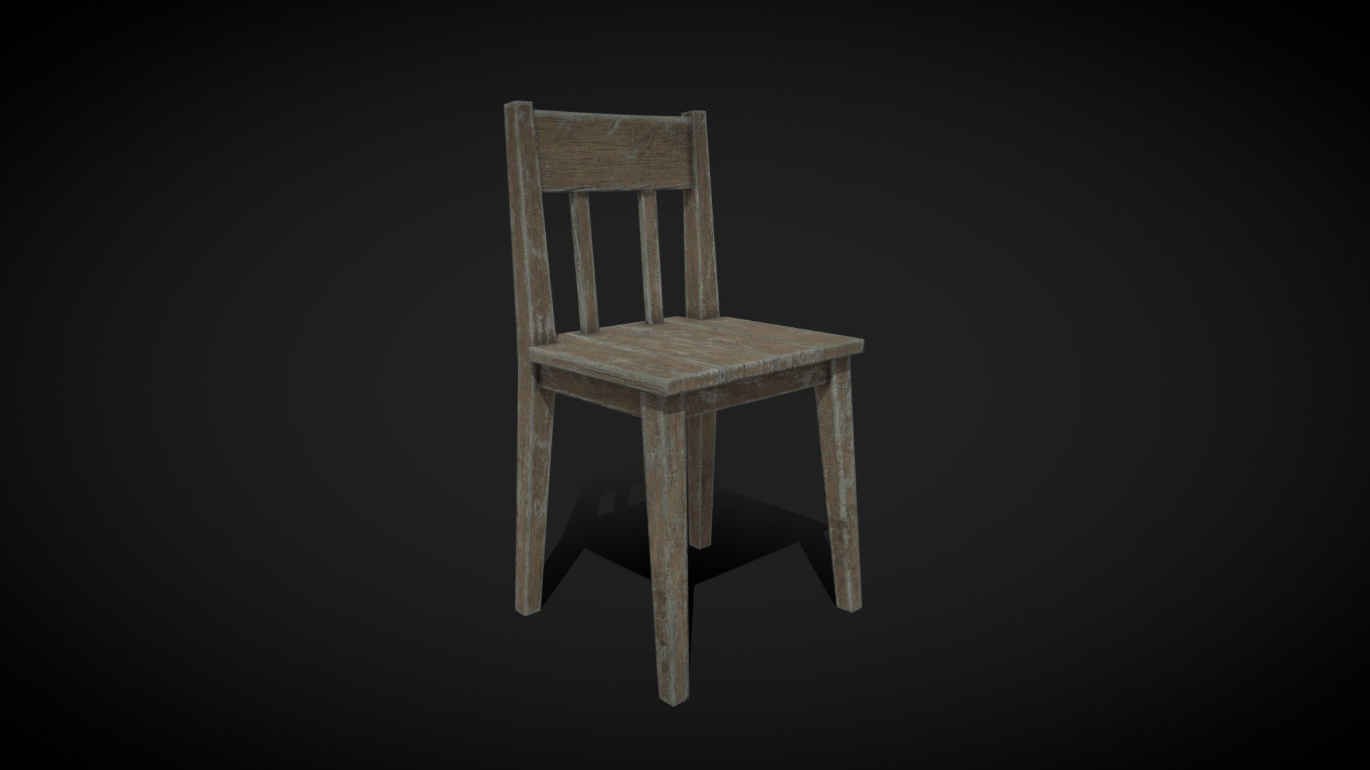 Wooden chair (low poly) - Download Free 3D model by sergeilihandristov ...