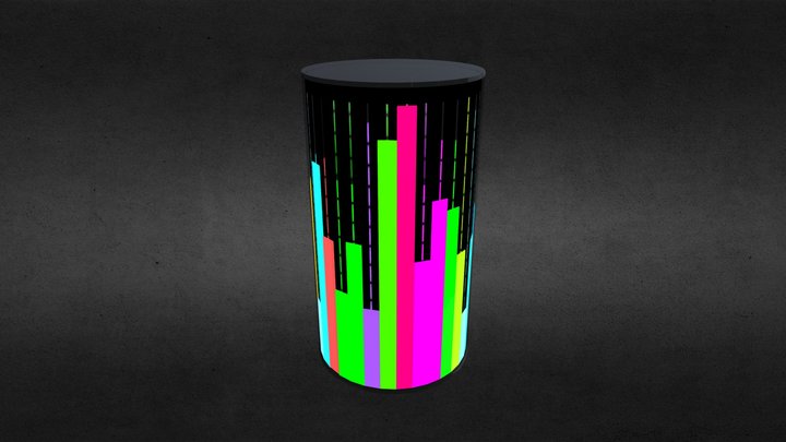 Equalizer with 3d indicators 3D Model