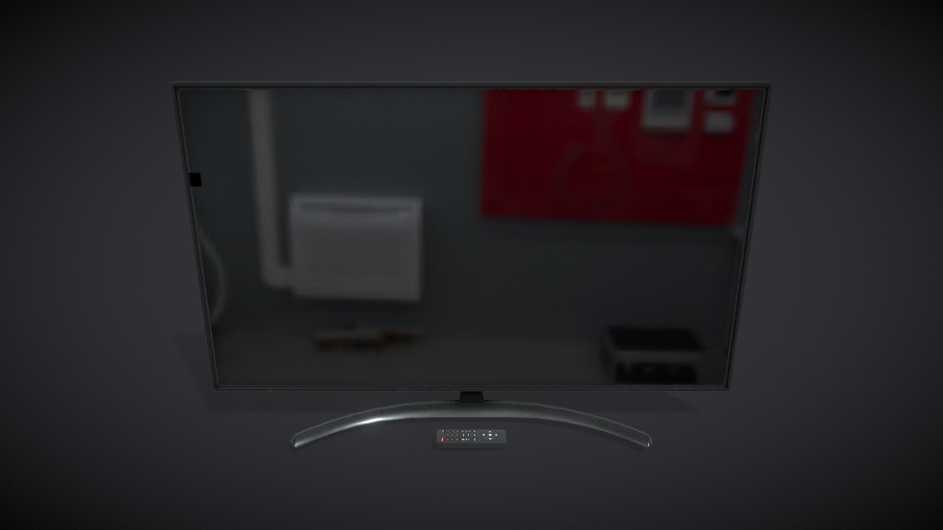 Television and Remote — Sketchfab embed 3D viewer
