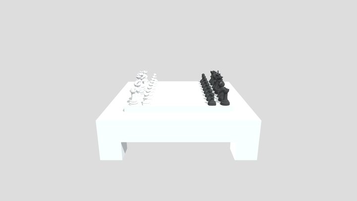 Chess Set 3D Model