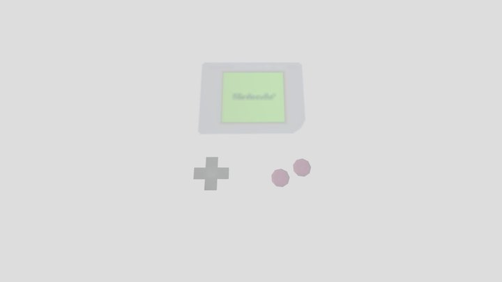 3DS - StreetPass Mii Plaza - Game Boy Hat 3D Model