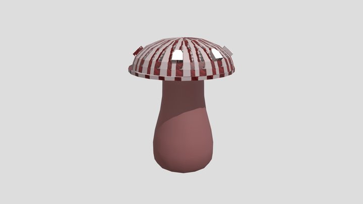 Mushroom House WIP Test 3D Model