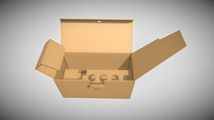 PACKAGING FOR A SET OF HOUSEHOLD CHEMICALS 3D Model