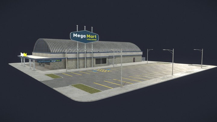 American Supermarket 3D Model