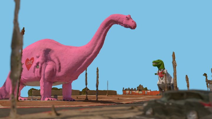Cabazon Dinosaurs Scan 3D Model