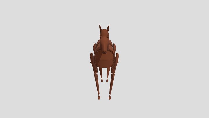 Maneuverable Horse Puppet Design 3D Model