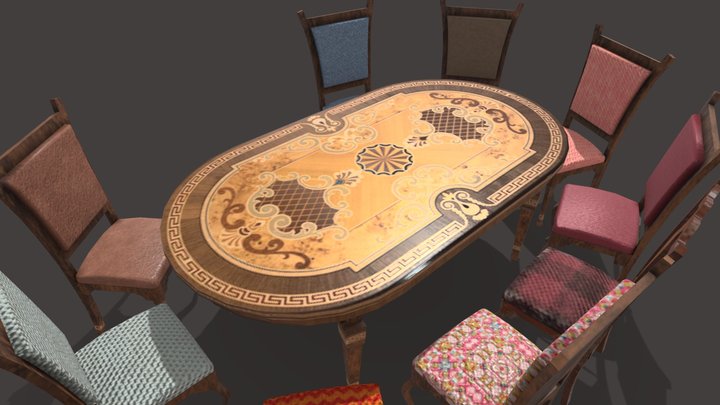 Wooden chair :-: 3D Model