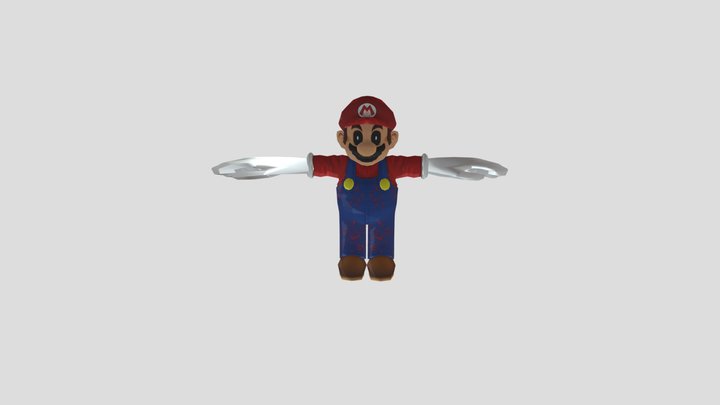 mario exe Jumping 3D Model