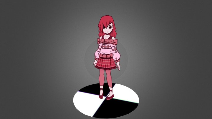 She stares at your soul 3D Model