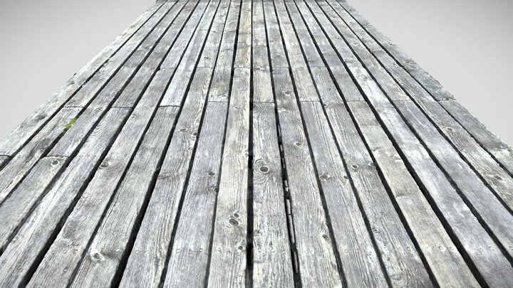 wooden walkway scan 3D Model