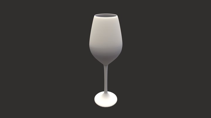 Champagne glass 3D Model