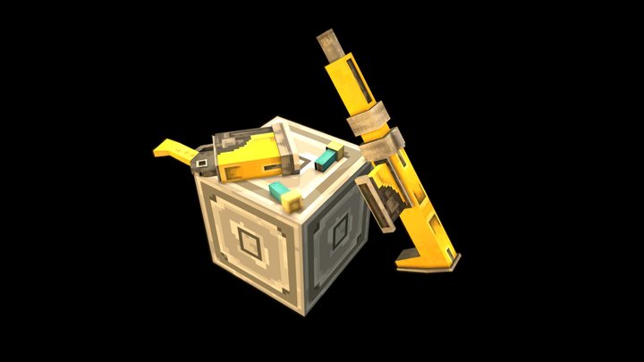 Pixel Guns and Bullets 3D Model