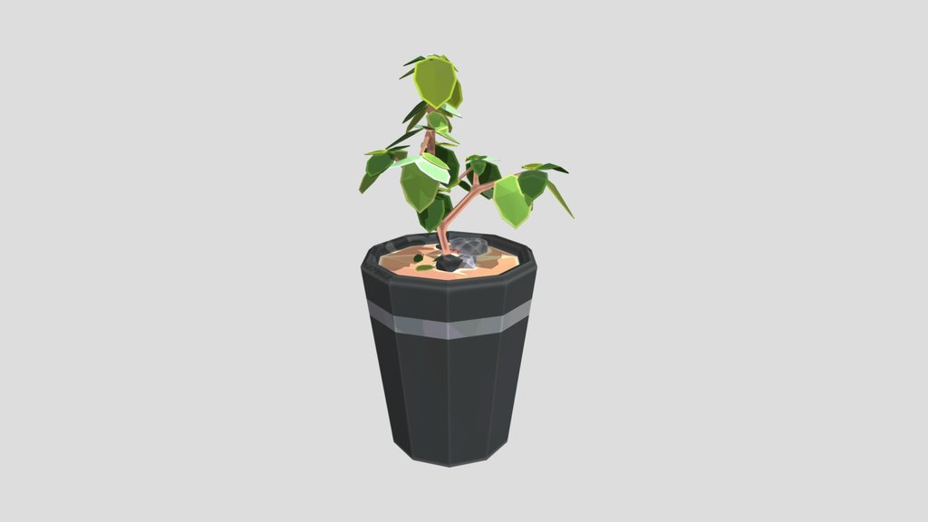 Low Poly Flower Vase