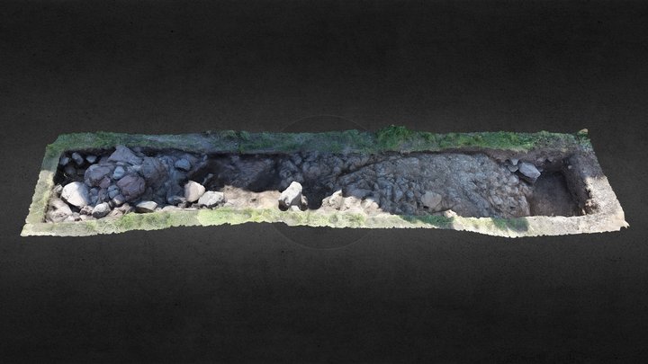 Exploring Castle Hill, Ardrossan - Trench N 3D Model