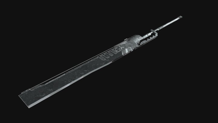 Tech Longsword 3D Model