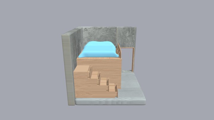 Small Bedroom Design 3D Model