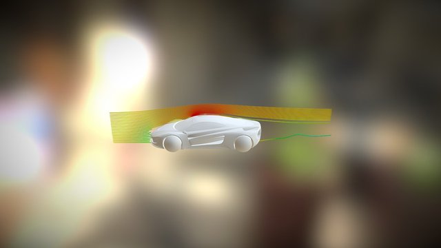 AirShaper demo (beta) - 2D streamlines 3D Model