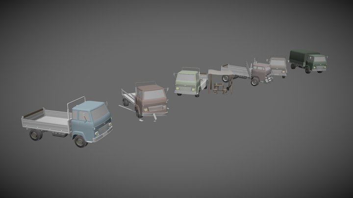 XYZ Draft Punk 3: type of truck 3D Model
