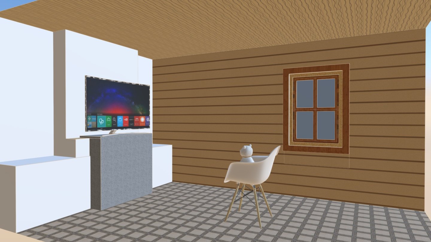 Misha watches TV