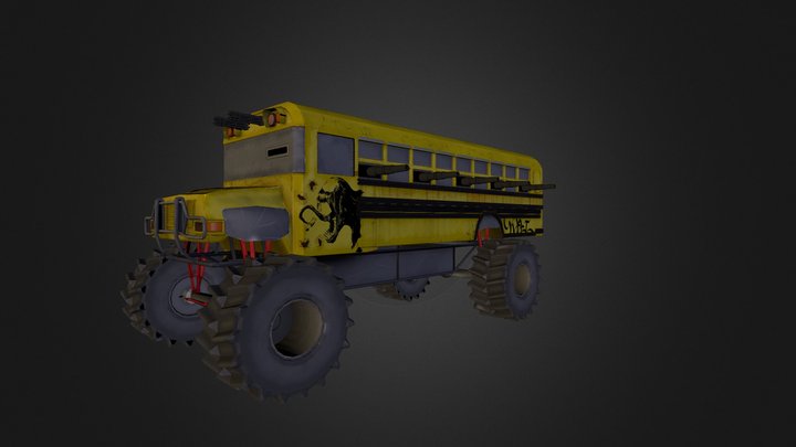 Pirate Bus 3D Model
