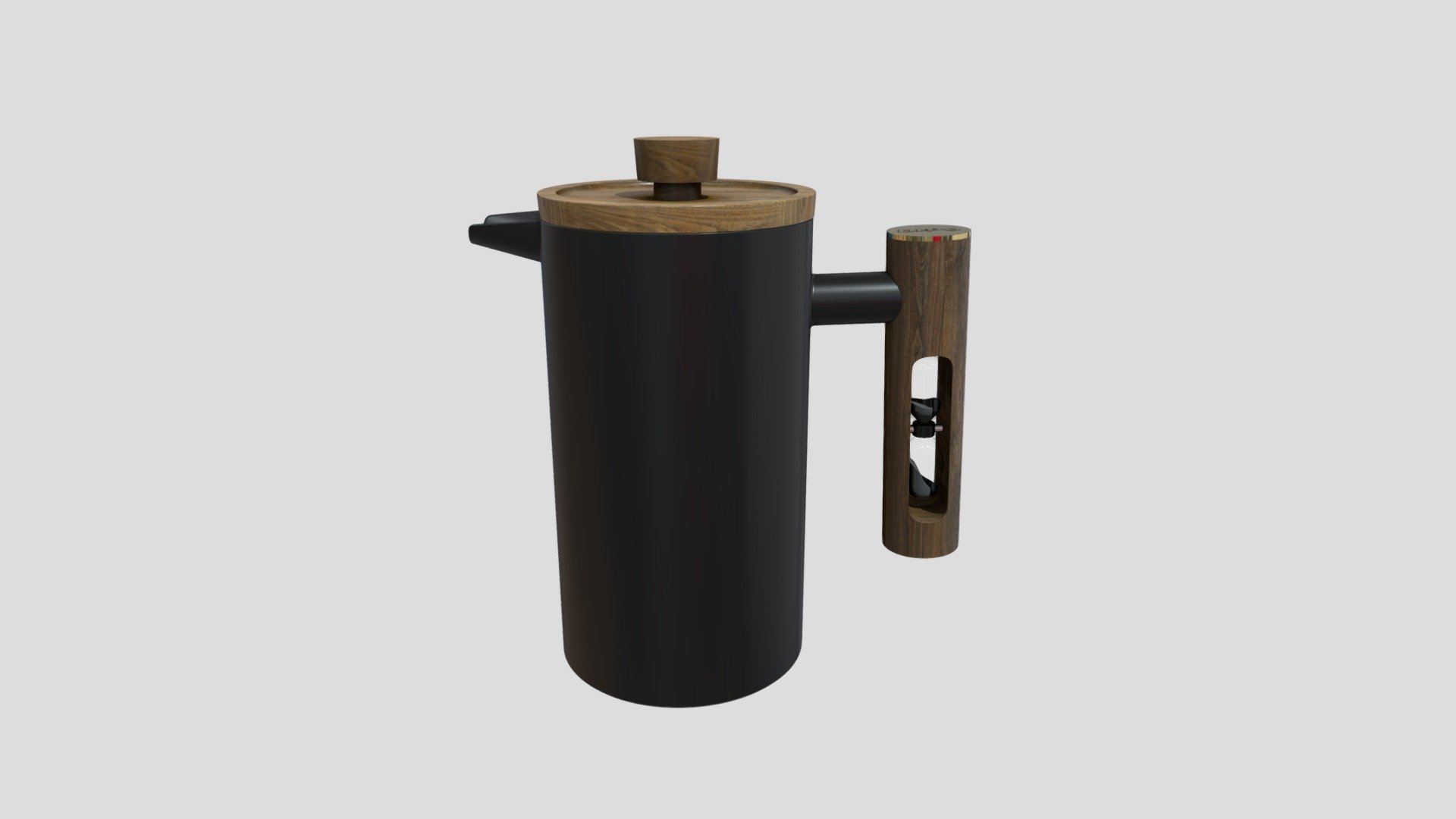 Thinker Stainless Steel French Press CPA1000-05A — Sketchfab embed 3D viewer