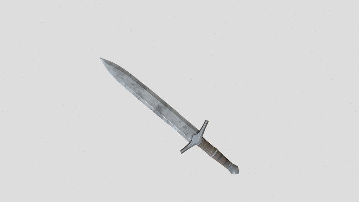 Witcher Sword 3D Model - Game Ready 3D Model